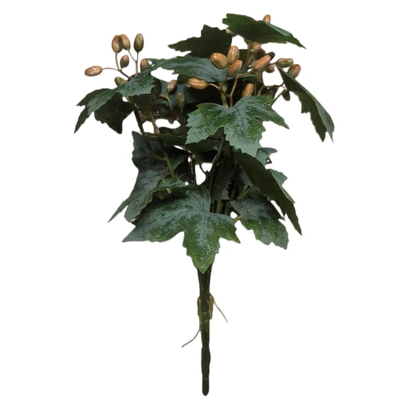 Artificial Maple Leaves Verdsylv Artificial Maple Leaf with Berries, Autumn Greenery Stem for Home Photography Props, Thanksgiving Decor, Table Centerpiece & Wall Art, Autumn Table Decor
