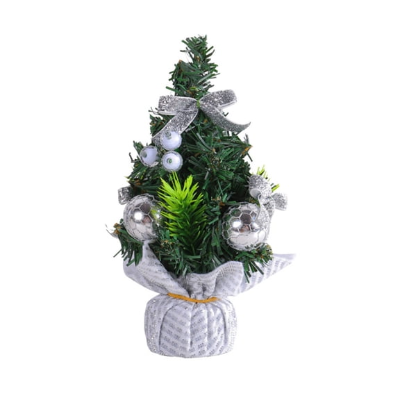 Artificial Mini Christmas Tree 2023 New Stable Base for Indoor Christmas Table Decoration Bring Good Luck DIY