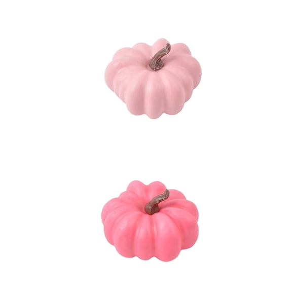 Artificial Mini Fake Pumpkins Set 16PCS, Foam Plastic Pumpkins with Fall Leaves,Carvable DIY Small Craft Pumpkins Decor for Thanksgiving Halloween Home Fall Porch Table Decor