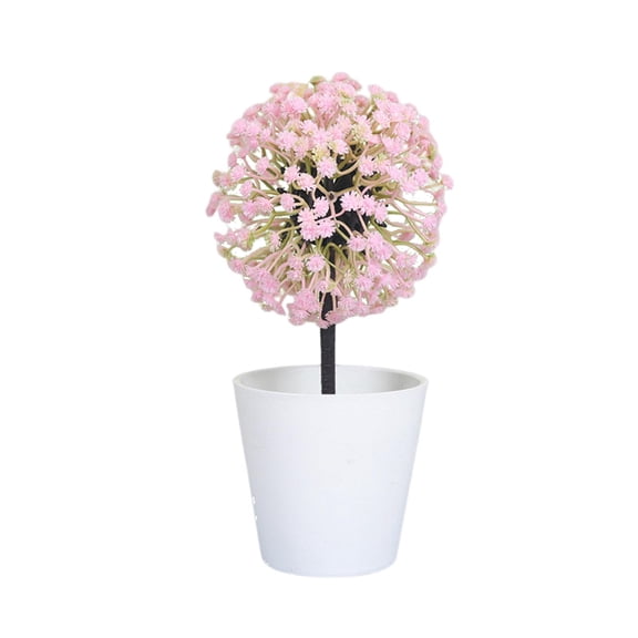 Artificial Mini Potted Flowers Plant for Home Decor Party Wedding Garden Office Patio Decoration