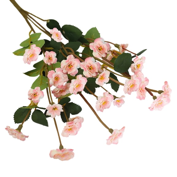 Artificial Mini Rose Flower Bunch, Cosmug Pink Faux Small Rose Bouquet without Pot, for Home Vase Display, Table Centerpiece, Wedding Centerpiece and Party Arrangement