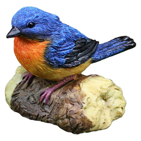 Artificial Miniature Bird Statue Miniature Fairy Garden Decoration Bird Animal Model Decoration diy Ornament , 1Pcs B