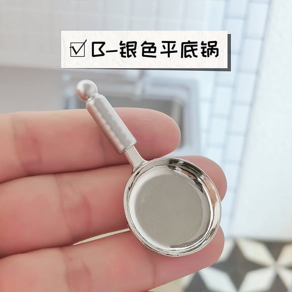 Artificial Miniature Craft Mini House Mini House Decor Decorative Mini Pan Model