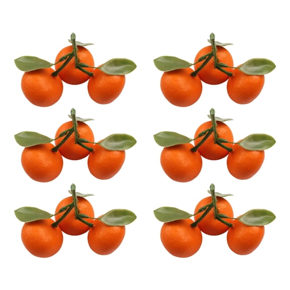 Artificial Miniature Tangerine Oranges Faux Fruit Display Repliacas For Homes Kitchen Parties Festival Decoration