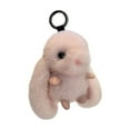 thumbnail image 1 of Artificial Mink Long Ears Rabbit Bunny keychain, 4.7in Mini Plush Rabbit Fluffy Rabbit Key Ring Bag, Charm Purse Pendant, Handbag Keyring, Great Gift Idea, 1 of 6