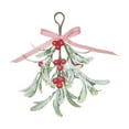 thumbnail image 1 of Artificial Mistletoe Picks, Christmas Mistletoe Decoration with White Berries, Artificial Mistletoe Floral Stems, Mistletoe Hanging Ornament for Home Wedding Xmas Decor, 1 of 5