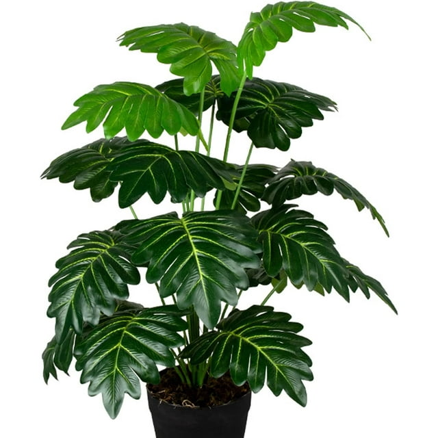 Artificial Monstera Deliciosa Plant，18 Leaves Artificial Tropical