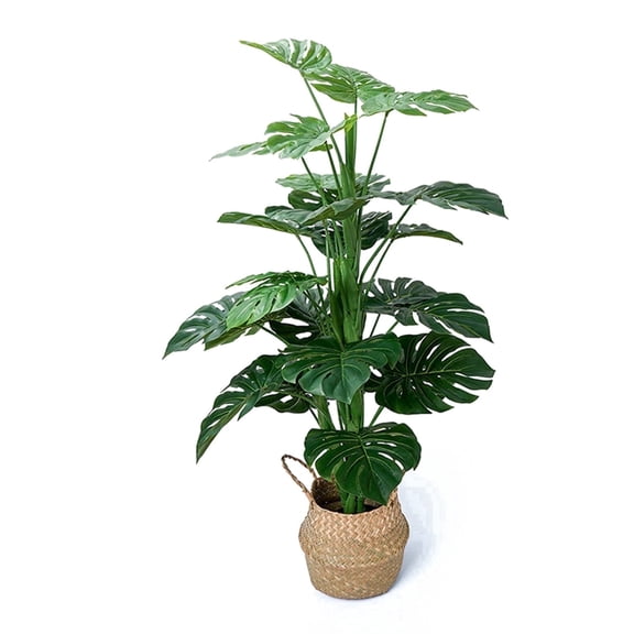 Artificial Monstera Tree with Pot, 4.5FT Realistic Faux Tropical Plant, Lifelike Split Leaf Fake Plant for Home Office Indoor Outdoor Decor