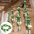 thumbnail image 1 of Artificial Morning Glory Blue, Artificial Vine Morning Glory Faux Flowers Carnations Artificial Fall Hanging Flowers for Outdoors Bouquet Decor the Are Made of Cloth (1 Artificial Morning Glory Strip), 1 of 9
