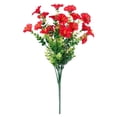 thumbnail image 1 of Artificial Morning Glory Flowers for Outdoors, Silk Morning Glory Bush, Faux Flowers UV Resistant Artificial Flowers for Outdoor Garden Patio Grave Table Centerpiece Decor, 1Pc(Red1,13.7x5"), 1 of 9