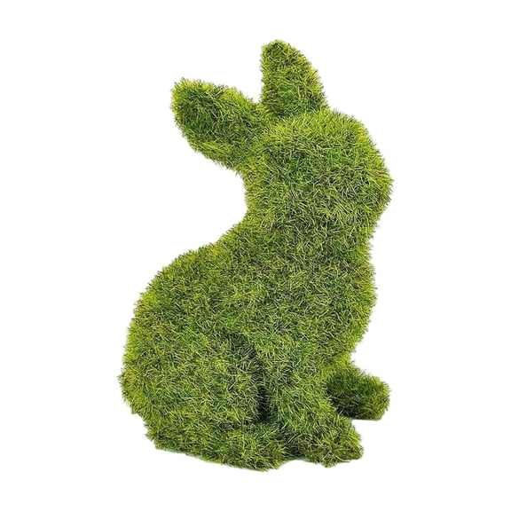 Artificial Moss, Artificial Moss for indoor Plants, Green Plants Artificial decor, 12 in Easter Rabbit Figure, Green decorations, Spring decorations, Tabletop Display, Easter