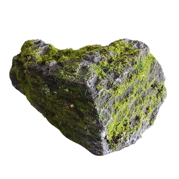 Artificial Moss Decorative Stones, Realistic Rock for Garden & Home Decor, Lightweight PU Stone for Indoor Outdoor Landscaping, Yard, Patio & Living Room Decoration