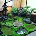 thumbnail image 1 of Artificial Moss Mats Round | Miniature Garden Decorative Grass Sheets | Flocking Green | Pet Friendly | DIY Ornament Zen Decor | Easy Install | 6 Pack | 9cm Diameter | Durable Nonwoven Nylon |, 1 of 6