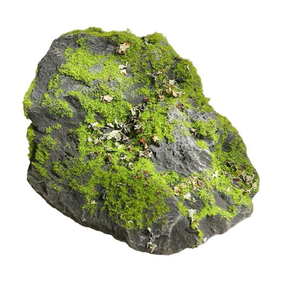 Artificial Moss Rock Decoration Foam 6.69x6.69x4.72 inch Green Flocking for Zen Garden Terrarium