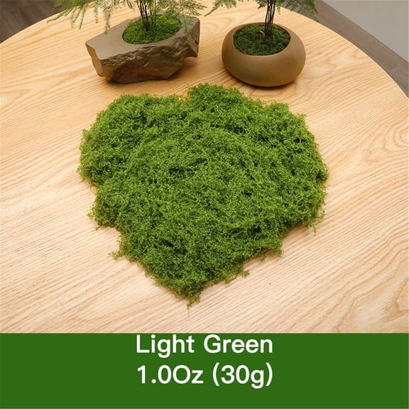 Artificial Moss for Planters, Artificial Green Moss for Potted Plants, Craft Decorative Moss Decor, Dried Moss ( 1.1/1.8/3.5 OZ )