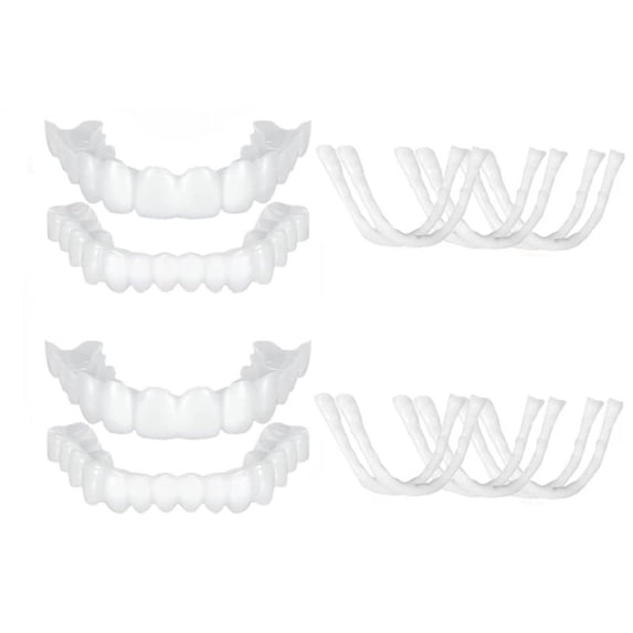 Artificial Multi-Purpose Teeth Whitening Accessories Non-Porous Braces for Elderly White Fill Missing Teeth