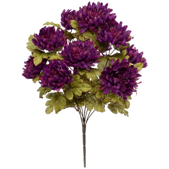Artificial Mum Bush by OakRidge Silk Floral Décor
