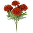 thumbnail image 1 of Artificial Mums Bouquet - Assorted Chrysanthemum Stems For Fall Vase Arrangements, Wedding Home And Outdoor Autumn Decor, 1 of 4