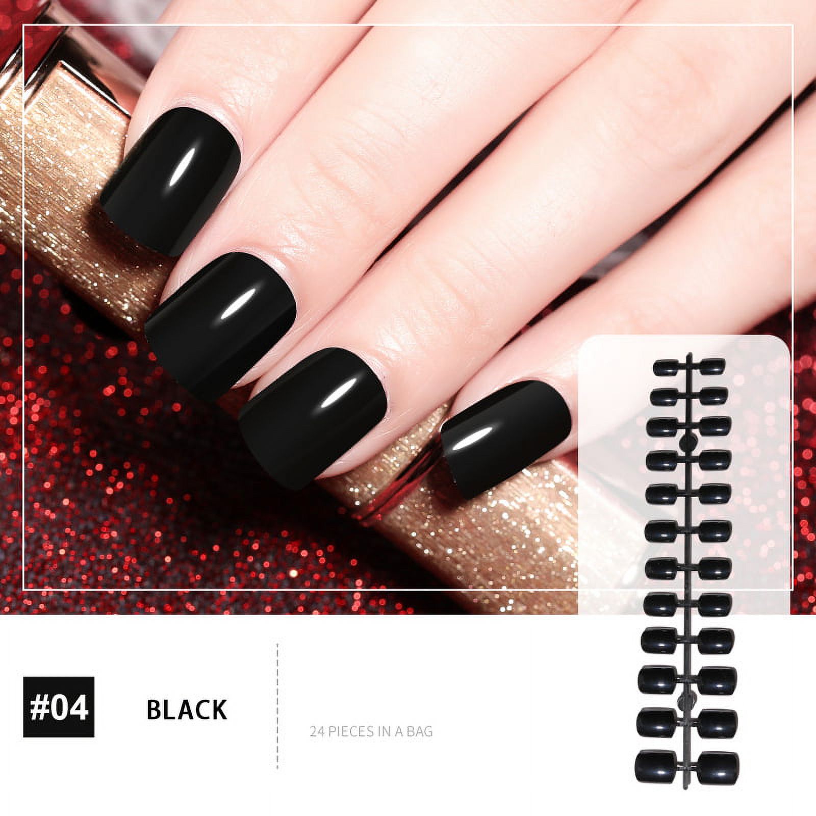 Artificial Nails Short False Nail Lasting Fake Fingernail Wearable for