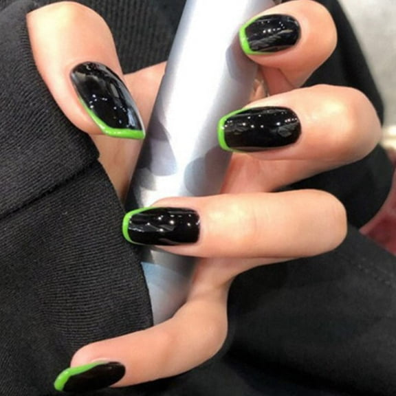 Artificial Nails, Square Shape For Easy Fit Salon-like Effect In Minutes, 24 Pcs With Quick 15 Minute Application