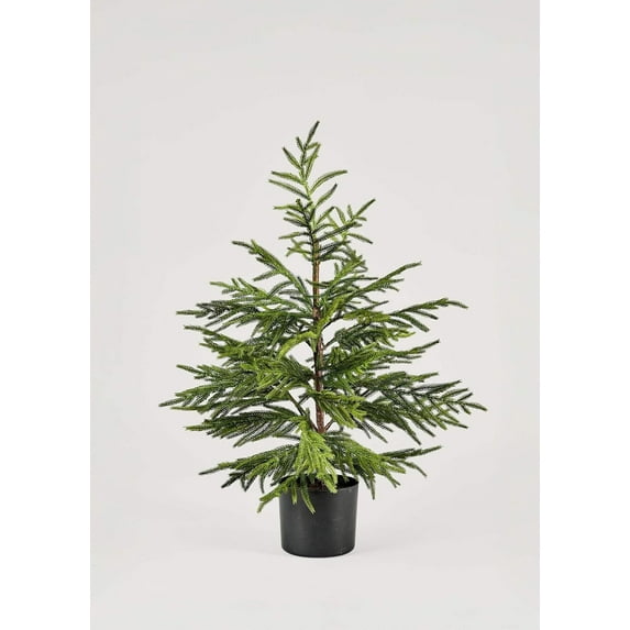 Artificial Norfolk Pine Christmas Potted Tree, 36", by Guvpev