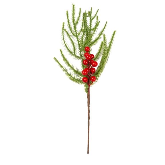 Artificial Norfolk Pine Needle - Realistic Single Stem Simulation for Holiday Decor and Year-Round Displays