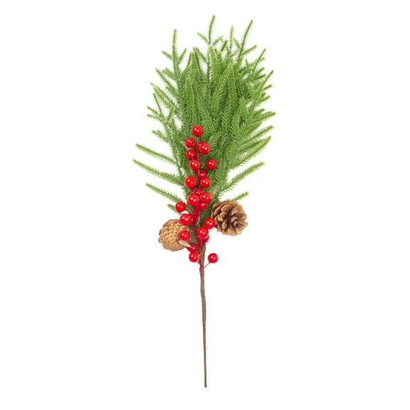 Artificial Norfolk Pine Needle - Realistic Single Stem Simulation for Holiday Decor and Year-Round Displays