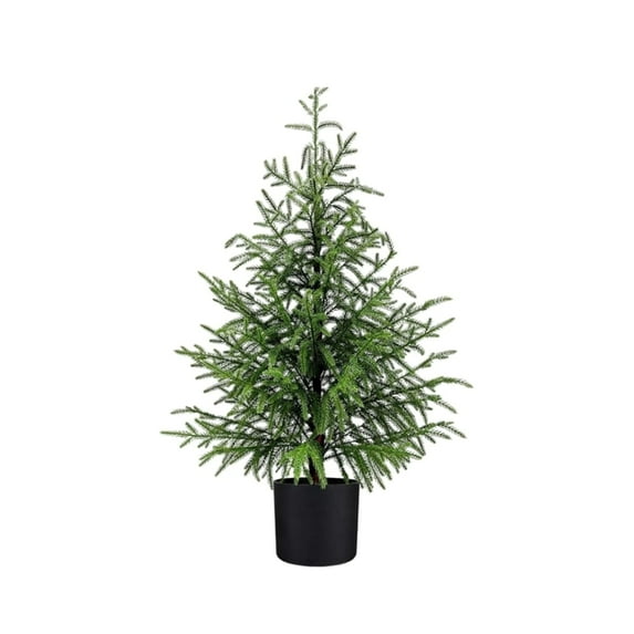 Artificial Norfolk Pine Tree,3FT Christmas Tree Potted for Indoor Outdoor Home Front Porch Christmas Decor(35Inch)