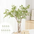 thumbnail image 1 of Artificial Olive Branch Stems, 25.5 Inch Faux Olive Leaves for Vase, Realistic Home Decor for Living Room and Office, Decorative Greenery for Weddings and Special Occasions, 1 of 7