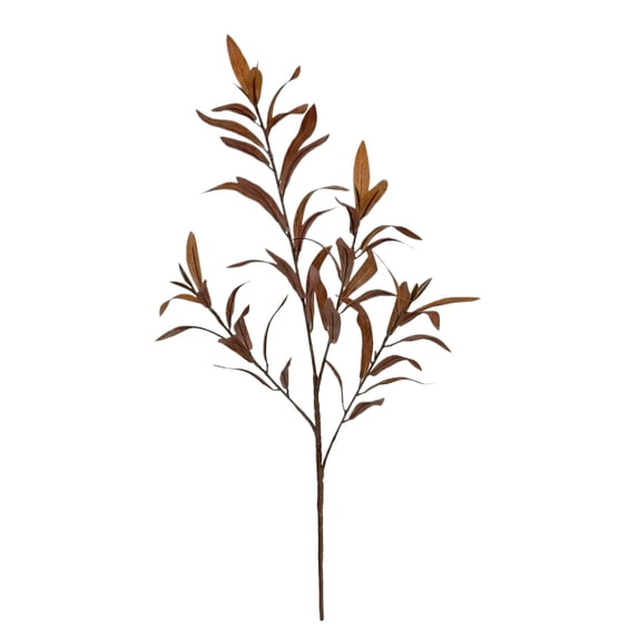 Artificial Olive Leaf Eucalyptus Stem Branch, Faux Greenery Spray for Vase Arrangement, Rustic Farmhouse Botanical Decor for Wedding Table Centerpiece Home Office Seasonal Decoration