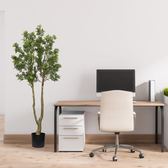 Artificial Olive Tree 160cm Tall Faux Potted Plant with Olive Branches and Fruits for Indoor Home Office or Living Room Decoration 1pc