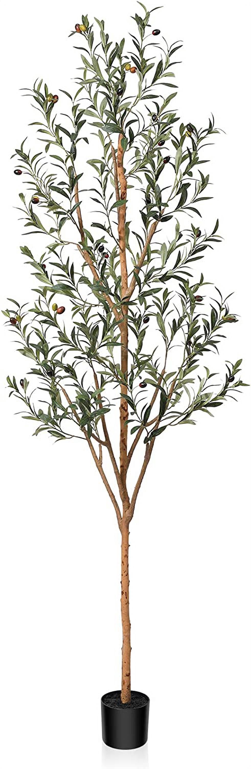 Artificial Olive Tree 7FT Tall Faux Silk Plant for Home Office Decor ...