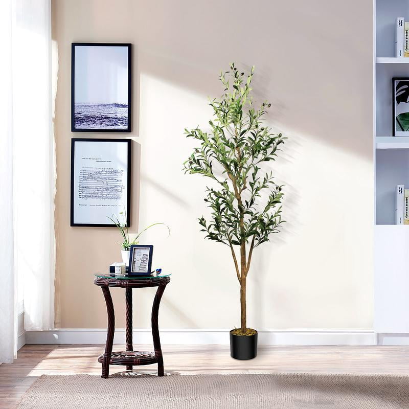 Artificial Olive Tree 7Ft/6Ft/5Ft Tall Faux Silk Plant for Home Office ...