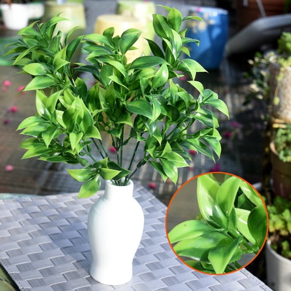 Artificial Orange Leaf Branches | Fake Plastic Orange Leaves Stems | Lifelike Fruit & Foliage | Indoor/Outdoor Decor | Wholesale Bulk Floral Arrangements | Texture | Easy Maintenance | Home Event