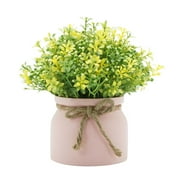Artificial Orchid Bonsai - Potted Plant for Indoor/Outdoor Decor | Faux Orchid, Home & Bathroom Accent, Table Centerpiece | Bonsai Decor, Artificial Plants, Indoor Decor, Outdoor AccentsYellow