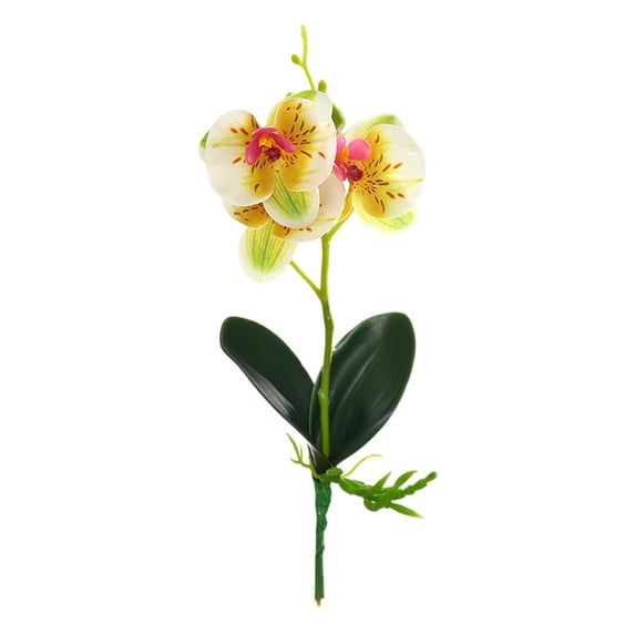 Artificial Orchid Non-fading Not Withered Easy Care Vivid Decorative Decorate Multi-purpose Clear Texture Miniature Artificial Flowers for Balcony