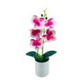thumbnail image 1 of Artificial Orchid in Pot, Fake Phalaenopsis Orchid, Faux Butterfly Orchid Plant, Silk Flower Arrangement, Potted Bonsai Plant for Home Office Indoor Decoration, Table Centerpiece Ornament, 1 of 7