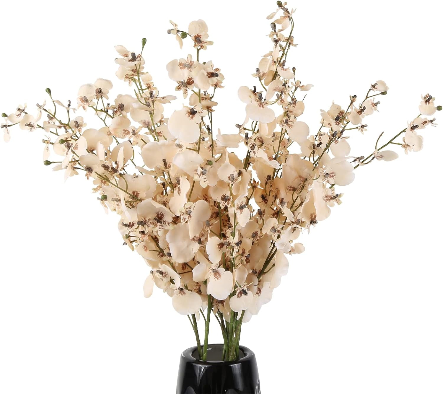 Artificial Orchids Silk Flowers,10 PCS (Each 37'') White Orchids