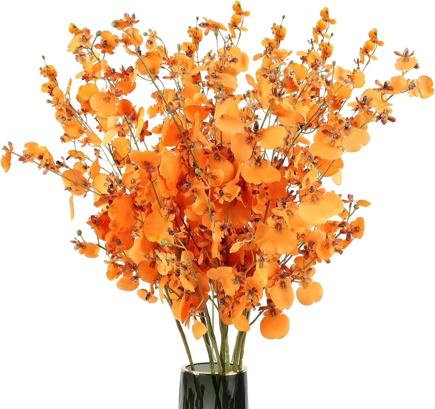 Artificial Orchids Silk Flowers,10 PCS (Each 37'') White Orchids