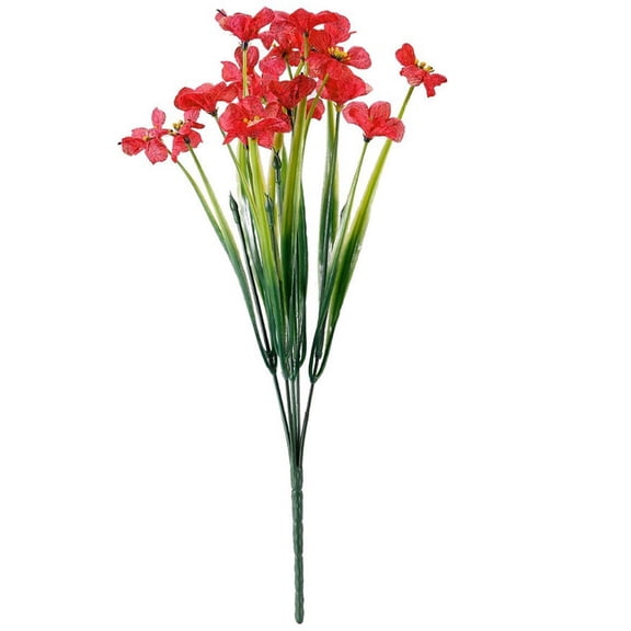 Artificial Outdoor Flowers Fake Faux Plants for Garden Porch Patio Window Box Home Decor, Lifelike Artificial Floral Arrangements for Landscaping, Event Decor, and DIY Projects