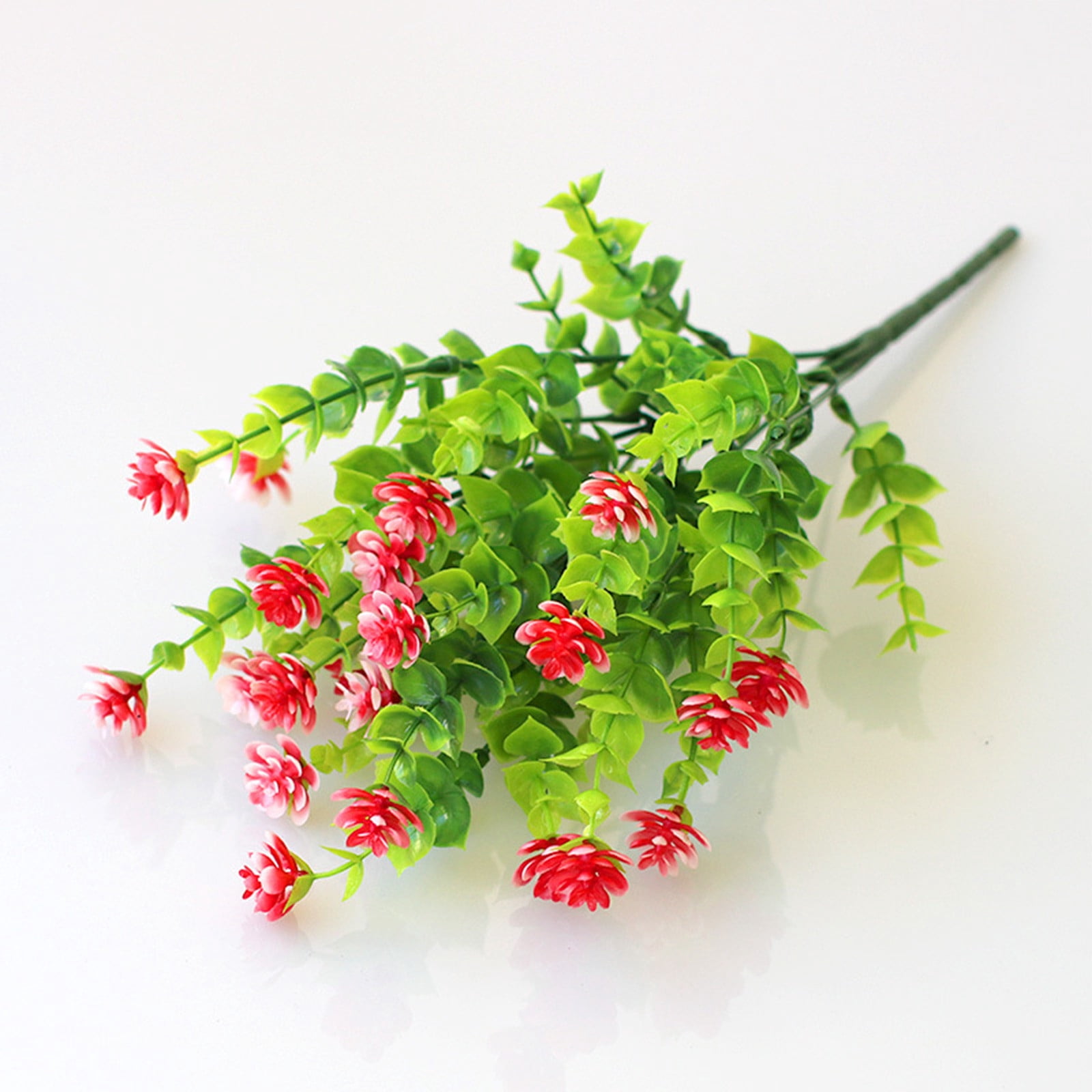 Curated visual reference: Visual Reference: Artificial Outdoor Flowers Fake Green Shrubs For Garden Porch Decor