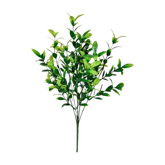 Artificial Outdoor Plants, Ongmies Fake Green Grass Plants for Spring Summer Decoration Bulk Faux Flower Greenery Bushes Set for Outside Planter Front Porch Yard Garden Patio Decor