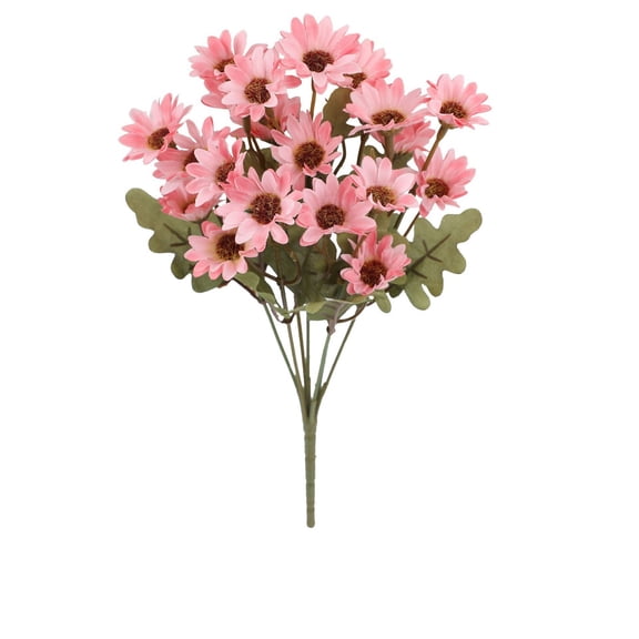 Artificial Outdoor Sunset Mum - Uv-Resistant Fall Flower Bush for Porch,Garden,Autumn Front Door Decor
