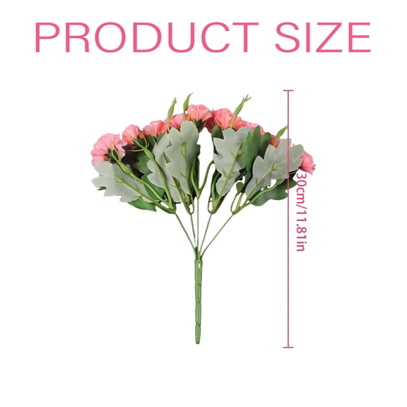 Artificial PK2 Color Silk Carnation Bouquet for Wedding Home Outdoor Teacher Mother Day Gift