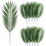 Artificial Palm Leaves 10Pcs Fake Tropical Plants for Home/ungle/Beach Theme Party Decoration24.4in