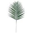 thumbnail image 1 of Artificial Palm Leaves Stems, Faux Palm Leaf Greenery Fake Palm Stems for Palm Sunday Flower Arrangement Wedding Party Living Room Centerpieces Vase Decor and Home Decor, 1Pc(Green,15.3x7.1"), 1 of 8