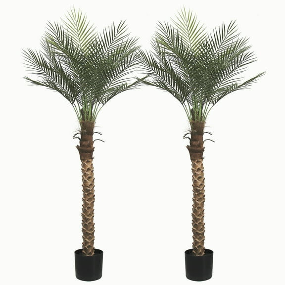 Artificial Palm Tree 5 Feet,Faux Little Tree for Indoor Outdoor Modern Decor Plants in Pot for Home Office Table