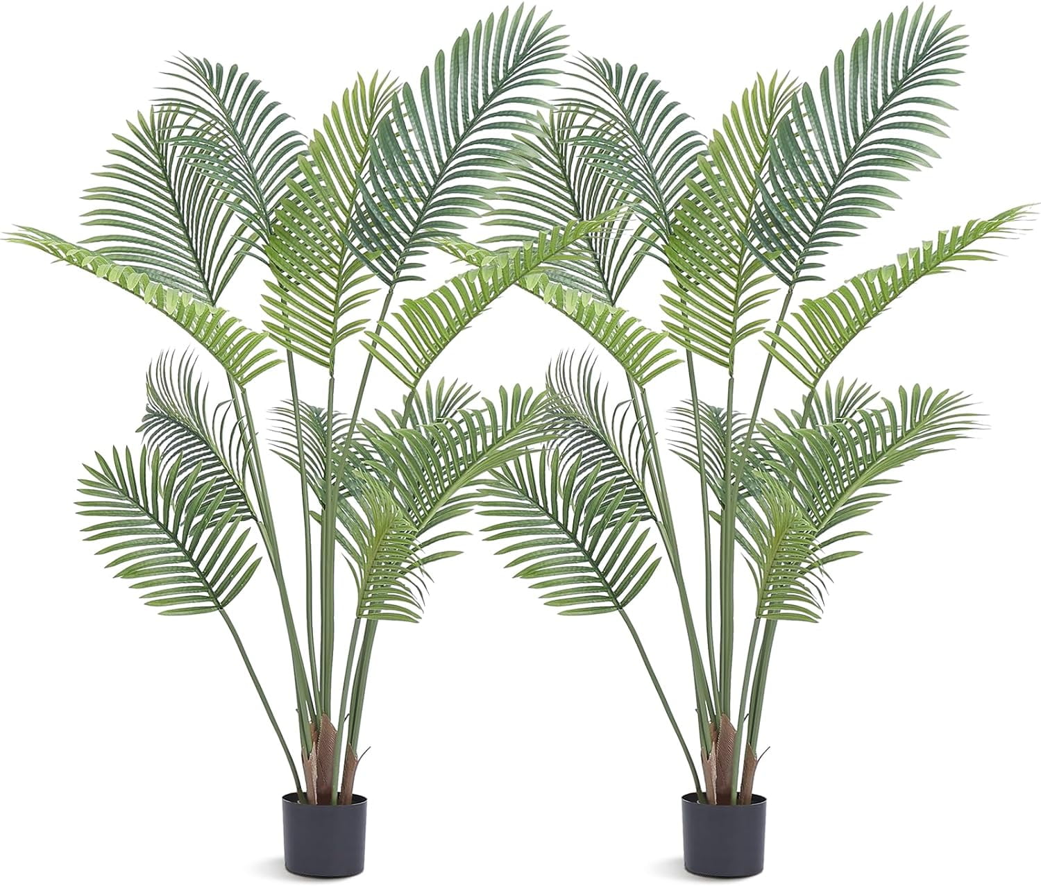 Artificial Palm Tree, 5 Ft Tall Faux Plant, Secure Pe Material & Anti