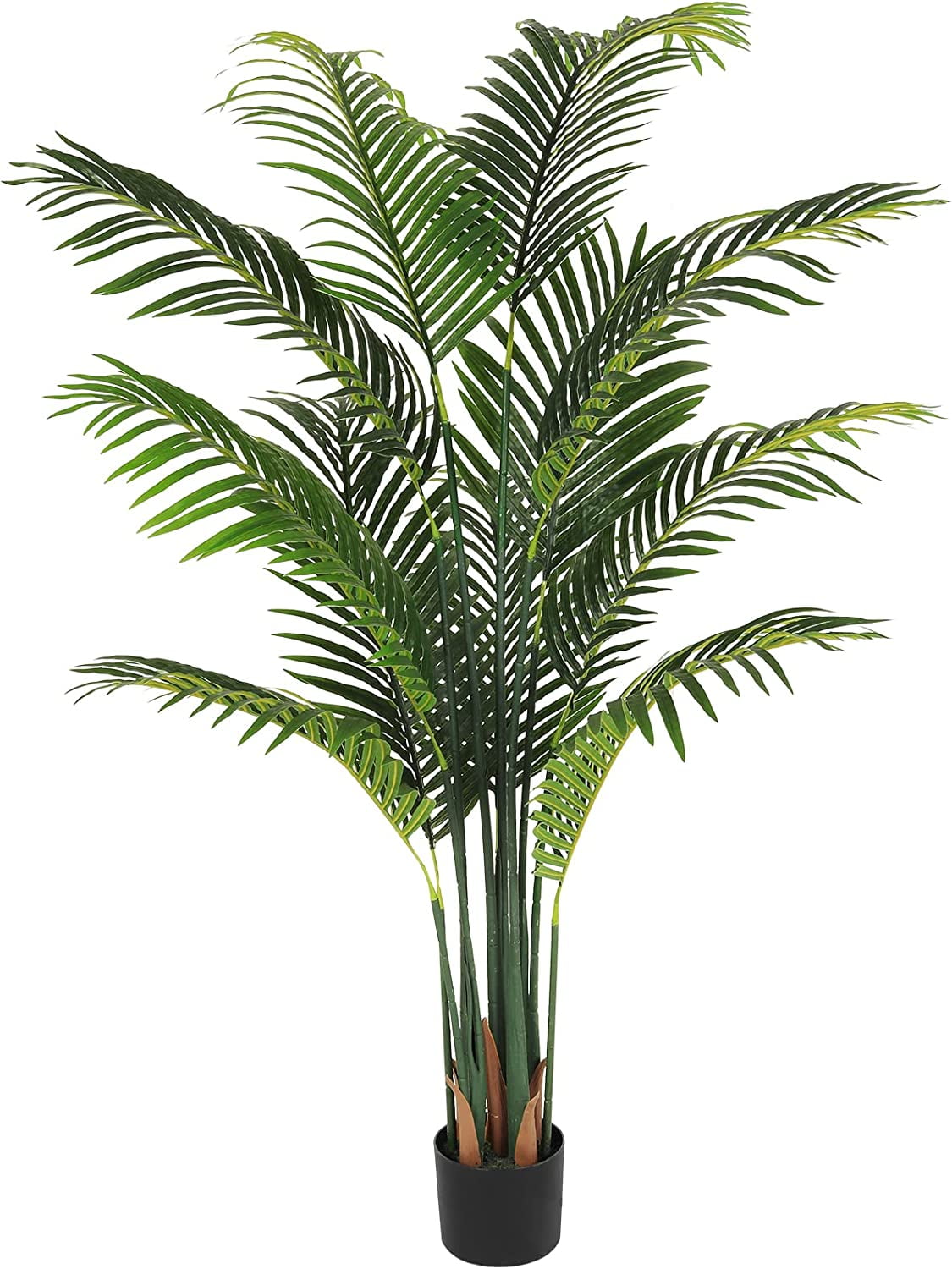 Artificial Palm Tree 5ft Tall Fake Palm Tree Decor with 11 Detachable ...