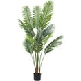 thumbnail image 1 of Artificial Palm Tree 6ft Tall Fake Tropical Palm Tree with 14 Detachable Trunks Perfect Faux Plants in Pot for Indoor Outdoor Decor Modern Home Office Floor Corner, 1 of 5